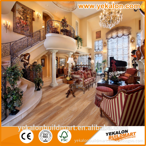 Natural color Tap&Go locking three-layer engineered oak flooring
